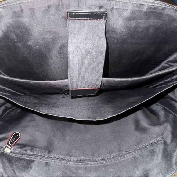 Lodis Audrey Zip Top Tote W/ Organization - Black with Red Trim - Picture 7 of 11